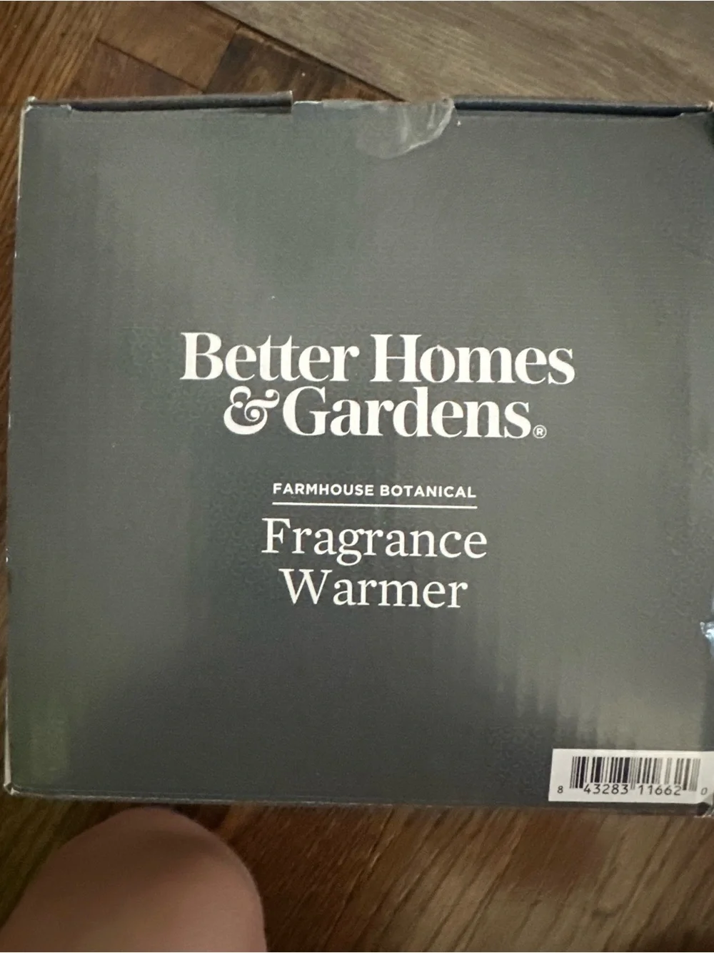 Better Homes And Gardens Brown Wood Fragrance Warmer with Green Leaf Accent